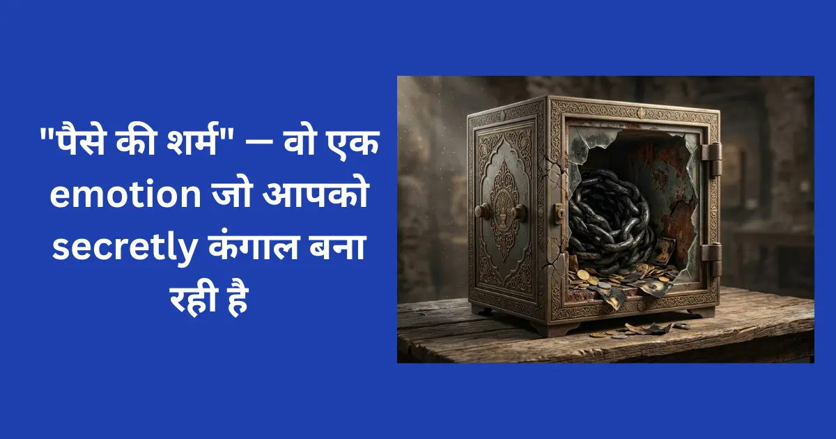 “पैसे की शर्म” — वो एक emotion जो आपको secretly कंगाल बना रही है