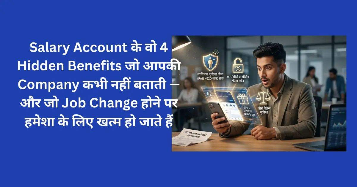 Salary Account के 4 Hidden Benefits जो ज़्यादातर Employees Miss कर देते हैं — Insurance से लेकर Job Change Window तक